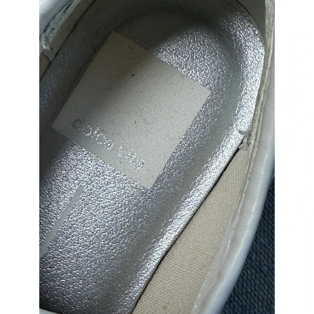 Dolce Vita Tannah White Mesh Espadrille Platform Sneakers Womens 7